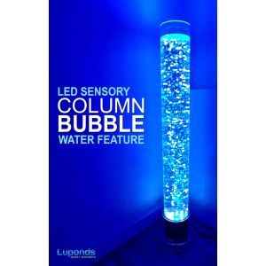 Bubble Tube Water Feature 120cm High - LED Sensory