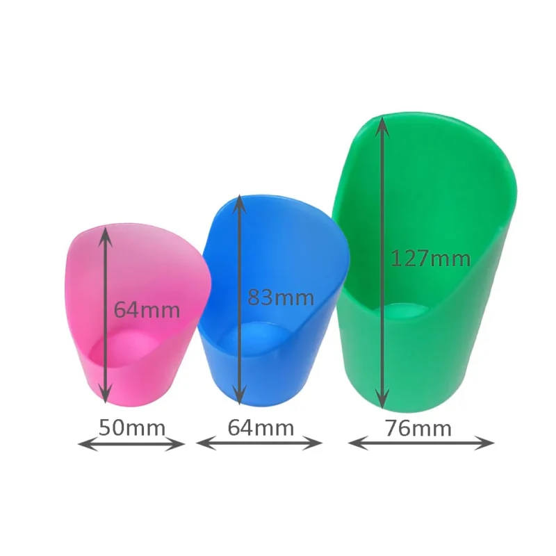 Ark nosey flexi cut out cups dysphagia pack of 3 FlexiCupCombo pink blue green amall medium large dimensions 1200x jpg 1.webp